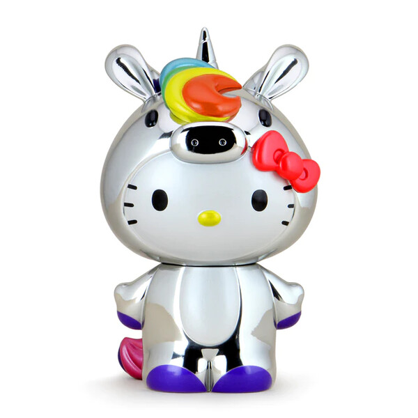 Hello Kitty (Unicorn, Chrome), Hello Kitty, Kidrobot, Pre-Painted